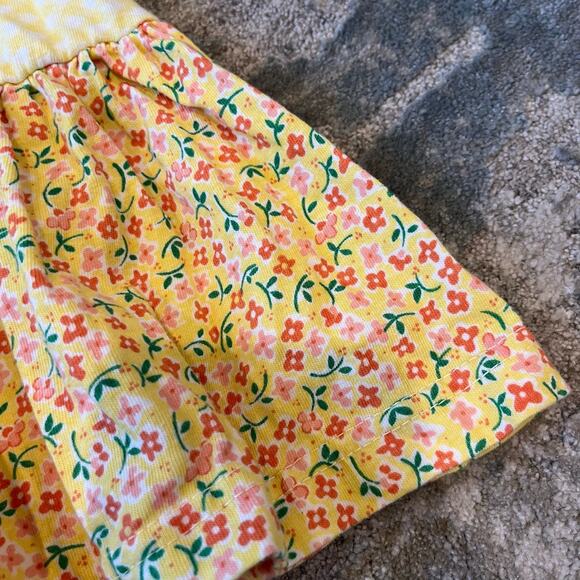 Vintage Basic Editions Yellow Floral Outfit 18 Months - Picture 6 of 12